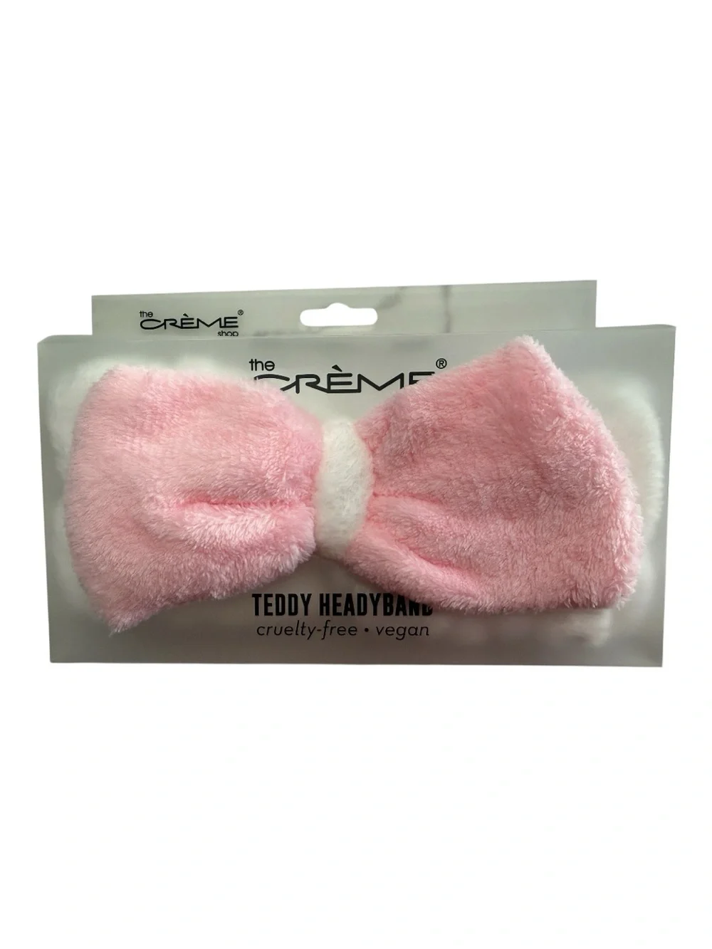 The Crème Pink Teddy Headband